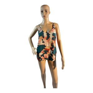 Banana Republic Women's Size Small Multicolor Spaghetti Sleeveless  Top Blouse